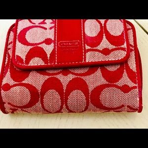 COACH wallet red (used)